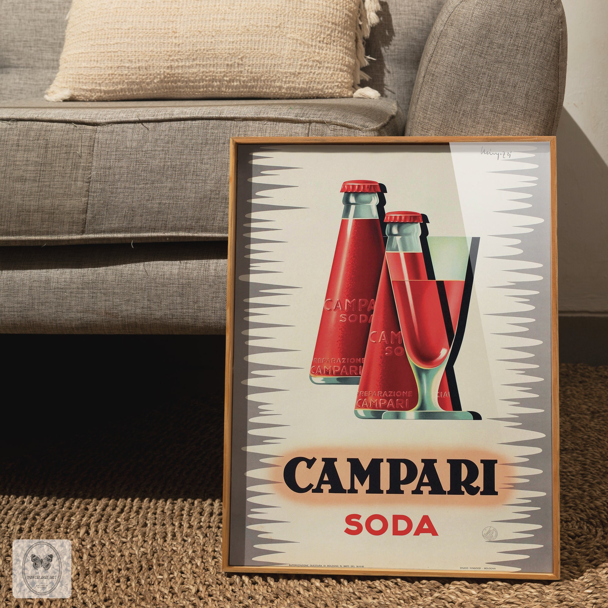 Poster Piatti Campari Soda Quando Splende il Sole Manifesto Vintage Stampa Poster Piatti Campari Soda Quando Splende il Sole Manifesto Vintage Stampa