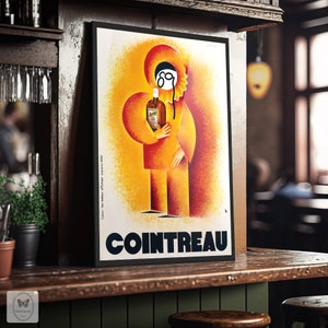 Cointreau II | Alcohol Poster, Vintage Poster Print, Art NouAveau Poster, Retro Print, Wall Decor, Gift Idea