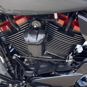 M8 horn cover and bracket for Harley, Carbon Fiber