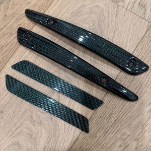 Carbon Fiber Set for Road Glide  - 2014 + (latches and windshield trims) - sparkling green