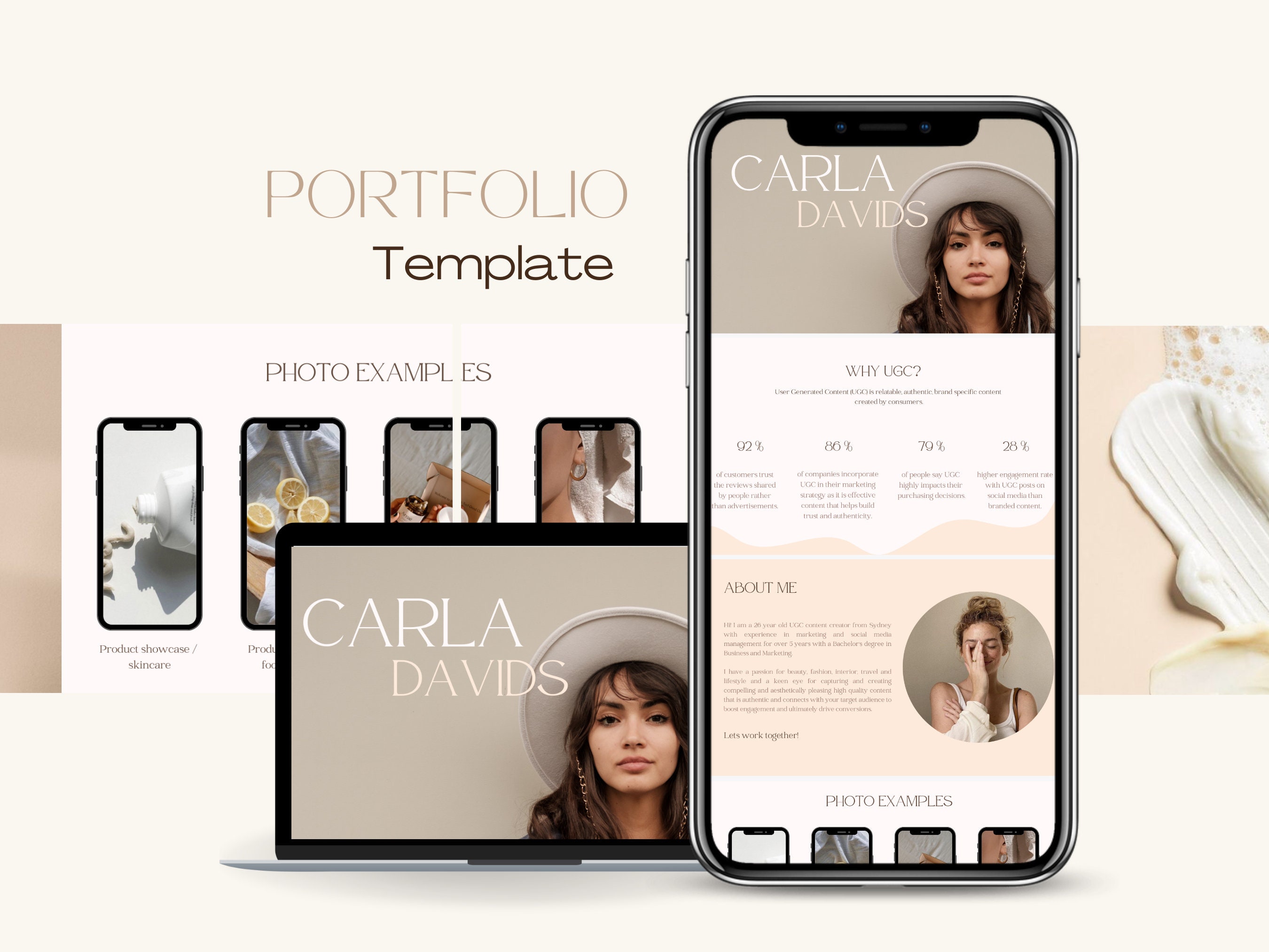 UGC Portfolio Template - Etsy