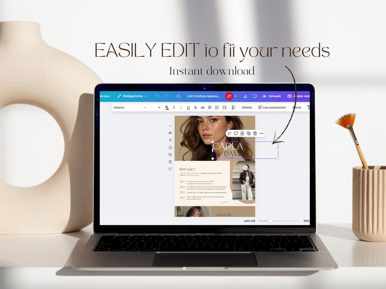 As a UGC creator, you know the importance of making a great first impression! This UGC Creator Portfolio Website Template helps you grab attention while highlighting your personality, skills and why brands should work with you as a content creator!