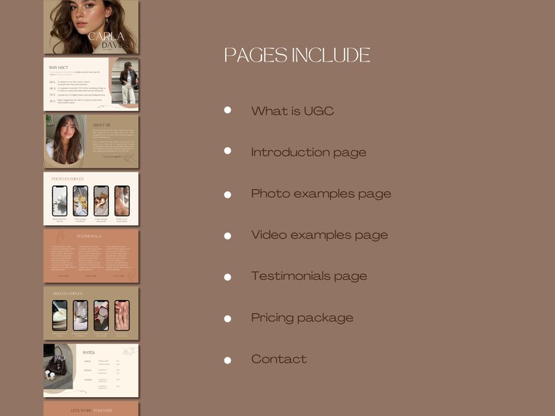 As a UGC creator, you know the importance of making a great first impression! This UGC Creator Portfolio Website Template helps you grab attention while highlighting your personality, skills and why brands should work with you as a content creator!