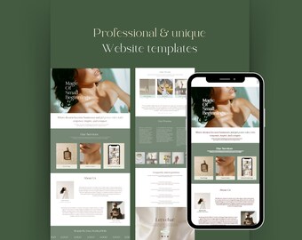 Plantilla de sitio web, sitio web de Canva para pequeñas empresas