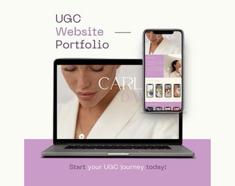 UGC Portfolio Website Template: Canva Media Kit (Digital Download)