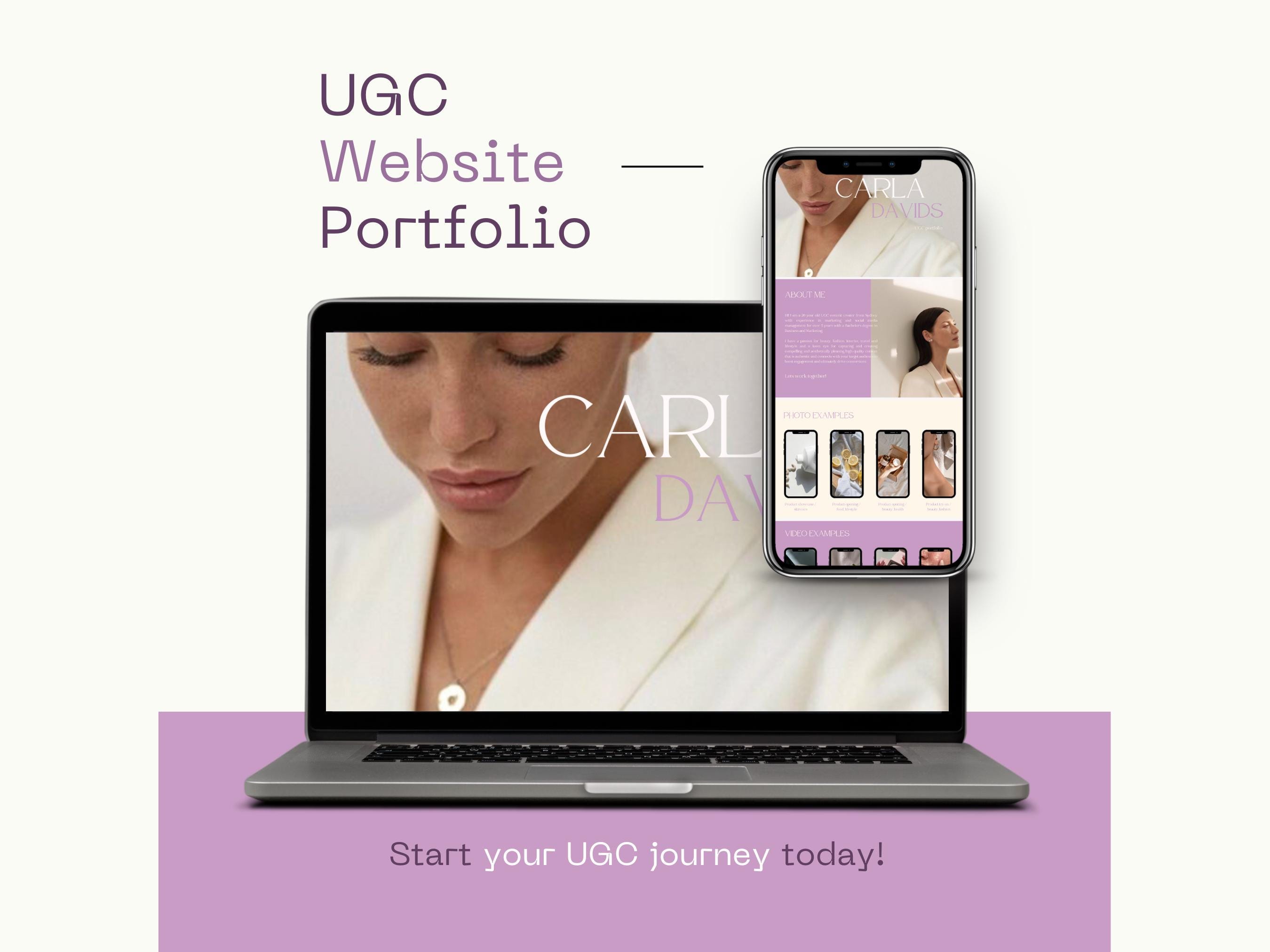 UGC Portfolio Website Template: Canva Media Kit (digital Download) - Etsy
