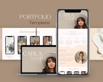 UGC Portfolio Website Template: Canva Landing Page (Digital Download)