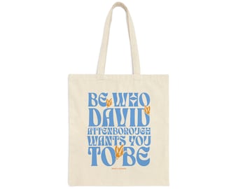 David Attenborough Tote Bag: Retro Nature Lover Gift