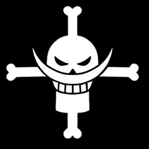 Adesivo per paraurti Jolly Roger di Barbabianca di One Piece; adesivo per finestrino; adesivo per auto