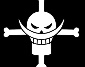 One Piece Whitebeard Jolly Rogers Bumper Decal ; Window Decal ; Car Sticker