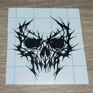 Fractal Skull Vinyl Decal ; Car Decal ; Window Sticker
