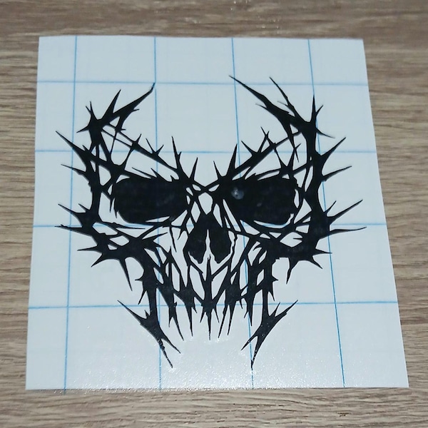 Fractal Skull Vinyl Decal ; Car Decal ; Window Sticker