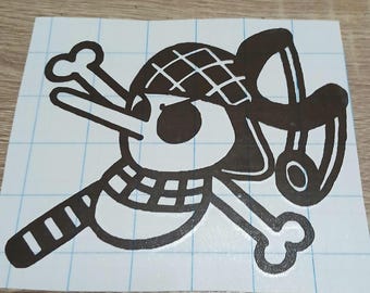 One Piece Usopp Jolly Rogers Bumper Decal ; Window Decal ; Car Sticker