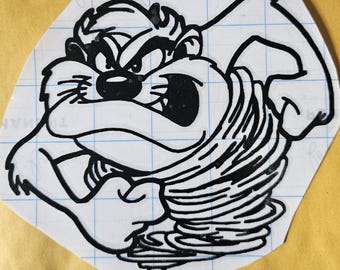 Taz der Tasmanische Tiger Vinyl Aufkleber