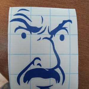 Carl Brutananadilewski Face Aqua Teen Hunger Force Vinyl Decal ; Car Decal ; Window Decal