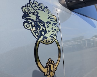 Labyrinth Türklopfer Vinyl Aufkleber, Autosticker, Laptopsticker