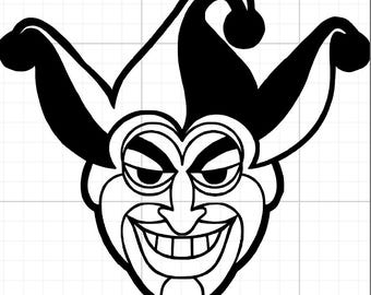 Joker Symbol Laptop Aufkleber ; Autoaufkleber; Fensterbild