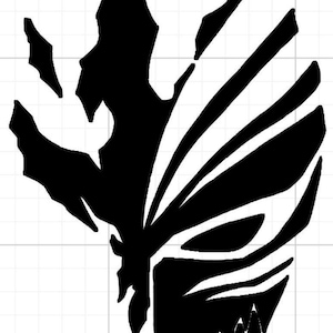 BLEACH Ichigo Hollow Mask Vinyl Decal ; Bumper Sticker ; Laptop Decal