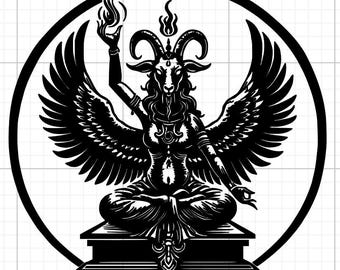 Baphomet Supreme Vinyl Aufkleber ; Autoaufkleber; Fensterbild