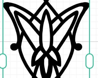 LOTR Evenstar Window Decal ; Bumper Sticker ; Laptop Decal