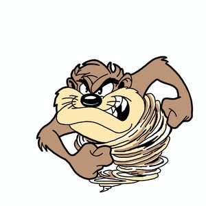 Naklejka winylowa Taz, tygrys tasmański