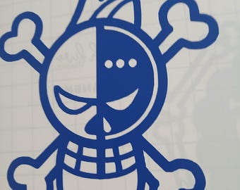 One Piece Franky Jolly Rogers Bumper Decal ; Window Decal ; Car Sticker