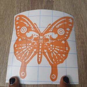 Bone Butterfly Vinyl Decal ; Car Decal ; Window Decal