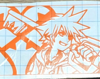 Kingdom Hearts Sora Vinyl Decal ; Bumper Sticker ; Car Decal