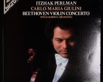 Beethoven • Itzhak Perlman • Carlo Maria Giulini • Violin Concerto LP