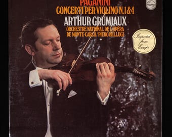 Paganini • Concerti per Violino N. 1 & 4 • Arthur Grumiaux LP