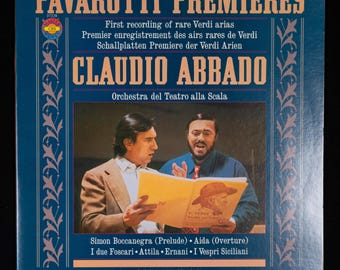 Pavarotti Premieres • Claudio Abbado • Orchestra Del Teatro Alla Scala LP