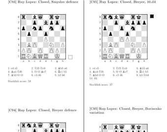 Encyclopedia of Chess Openings, a Reference Guide