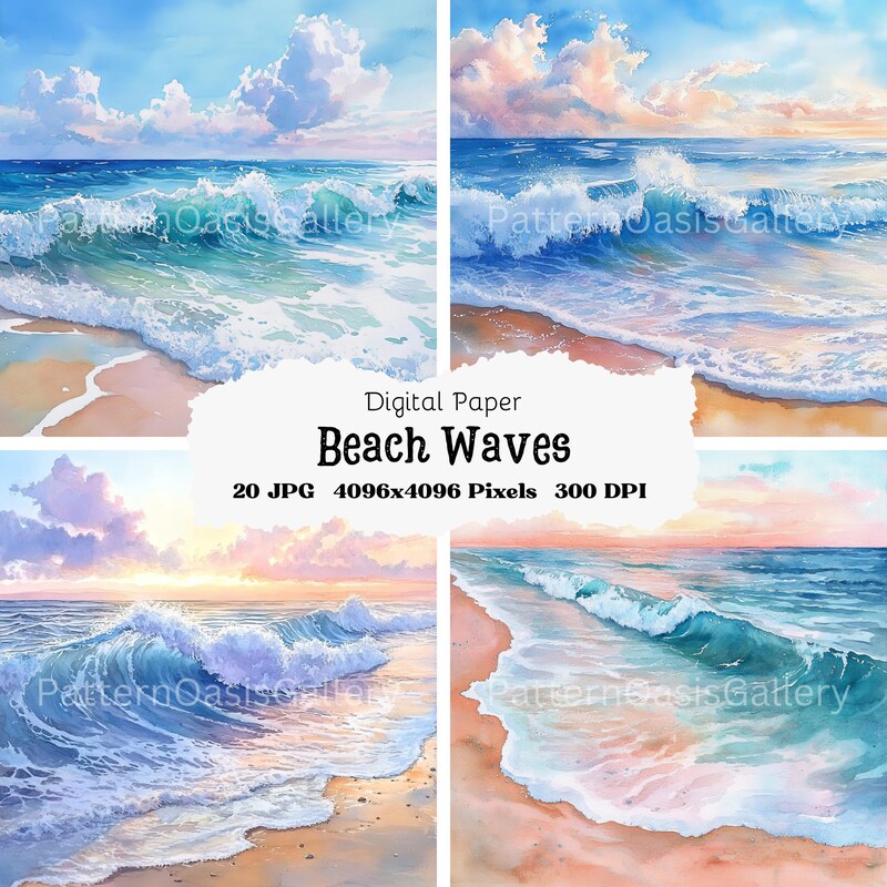 Watercolor Seascape - Etsy