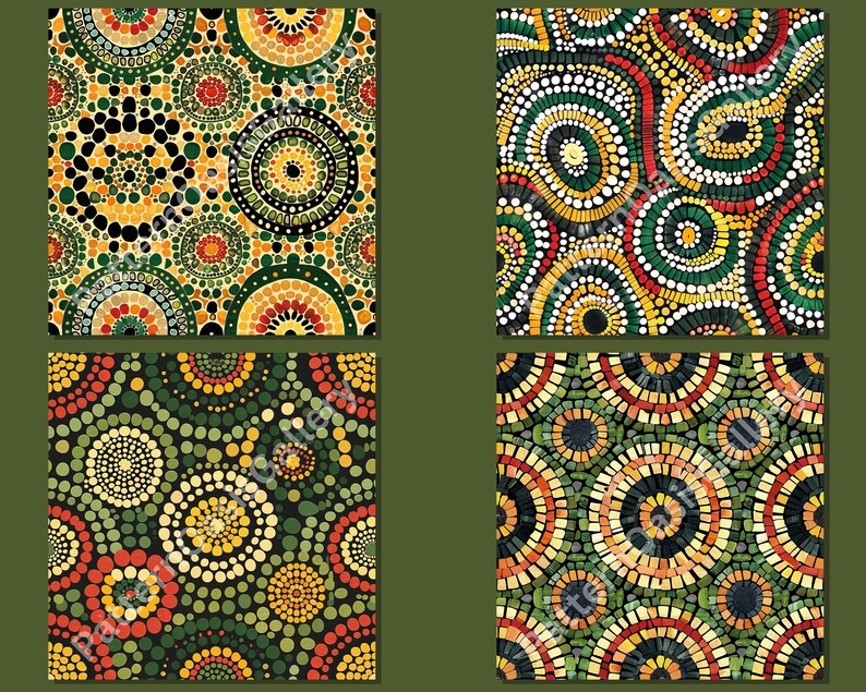 Dotted Pattern Making Dotted Circles Seamless Digital Paper, Seamless Circles Pattern, Dot ...
