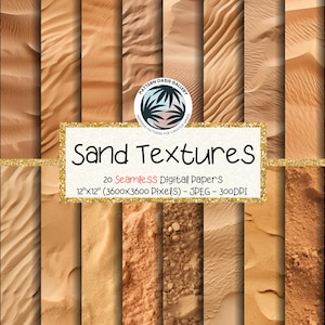 Nahtlose Sand Textur Digitales Papier, Scrapbooking Hintergründe (Digitaler Download)