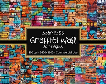 Graffiti Wall Colorful Background, Digital Paper, Distressed Textures, Graffiti Backgrounds, Scrapbooking, Instant Download, Printable Paper