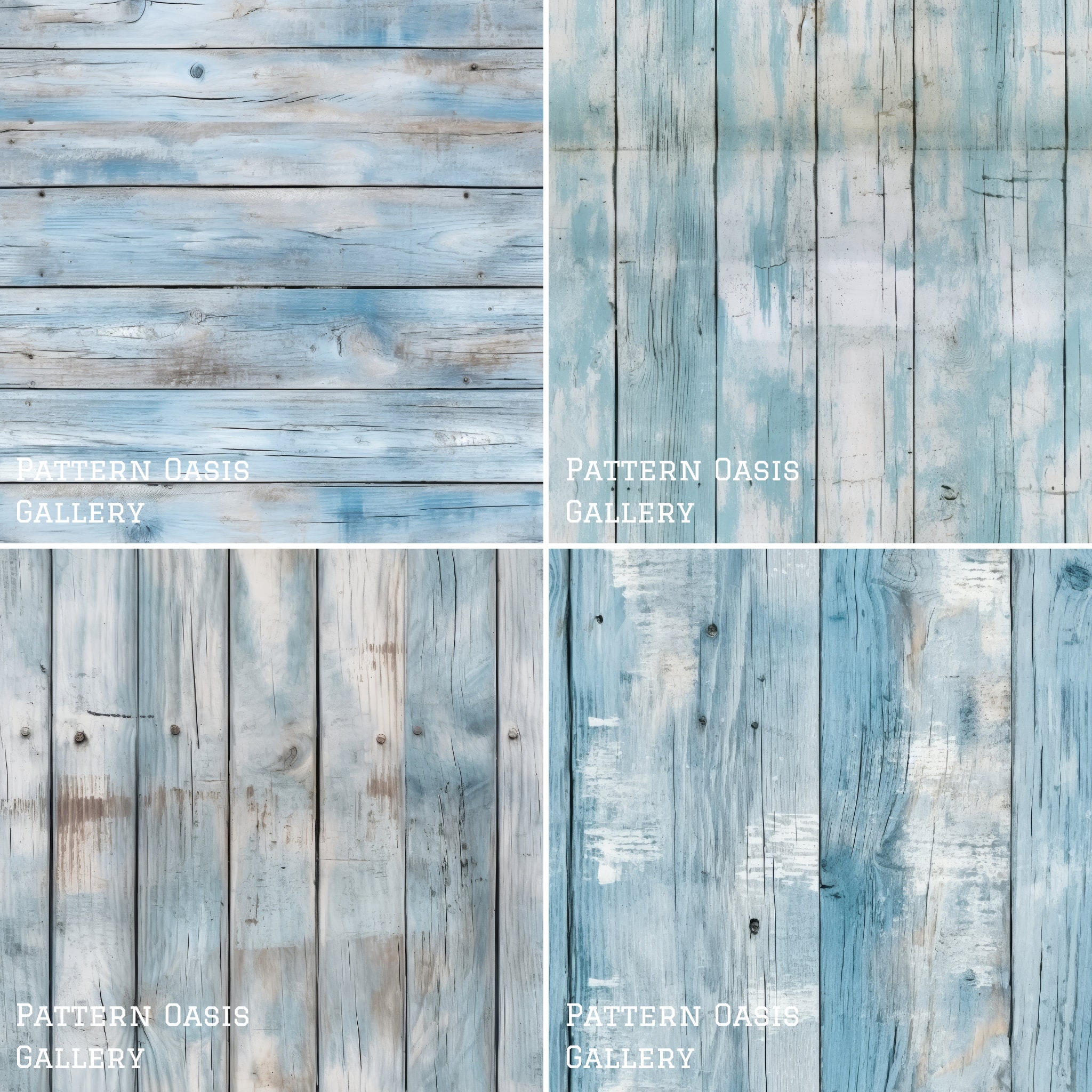 Pale Blue Rustic Wood Textures, Scrapbook Paper (digital Download) - Etsy
