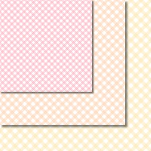 K&ouml;nnte beinhalten: Ein nahtloses Muster aus rosa und wei&szlig;em Gingham, gelbem und wei&szlig;em Gingham und hellgelbem und wei&szlig;em Gingham.