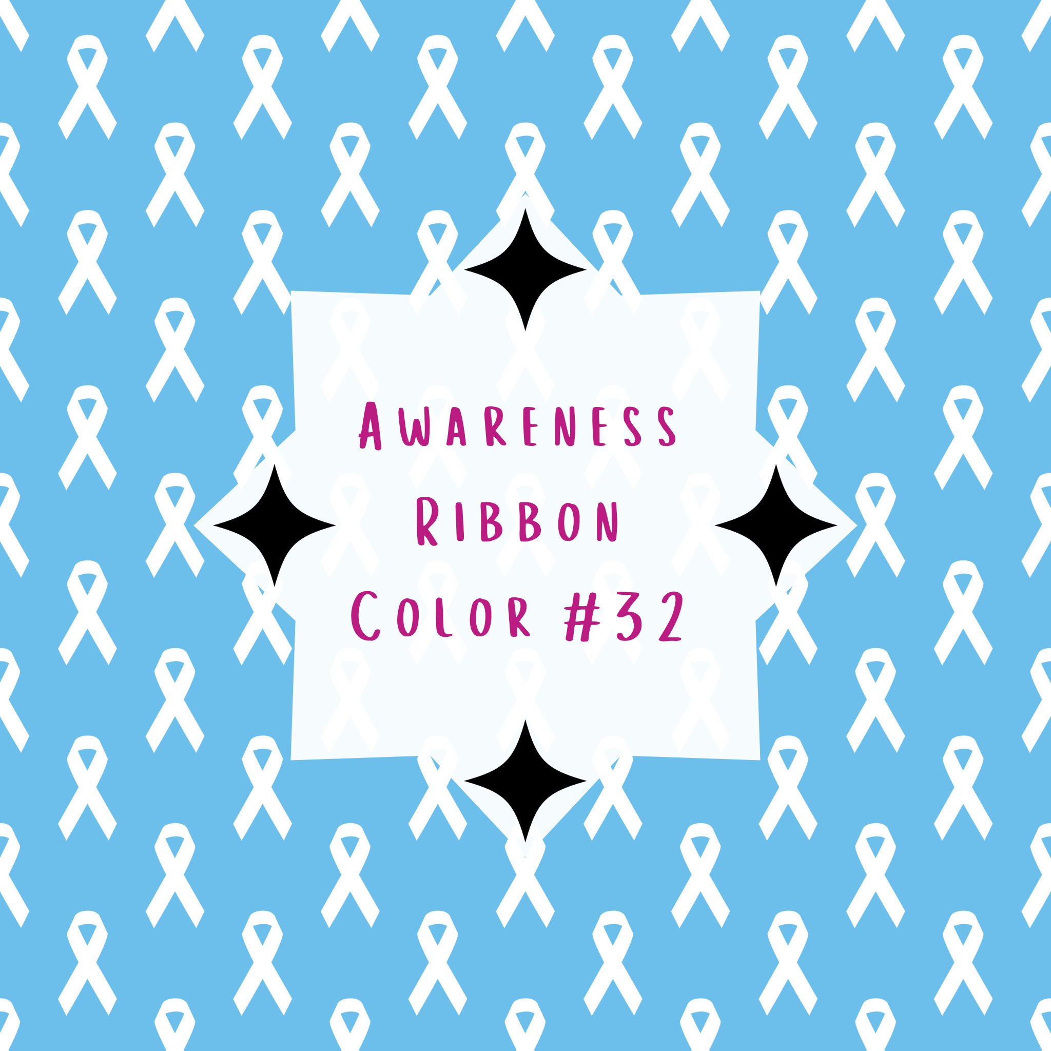 100 Cancer Ribbon Seamless Digital Paper, 100 Colors, Scrapbook Papers ...