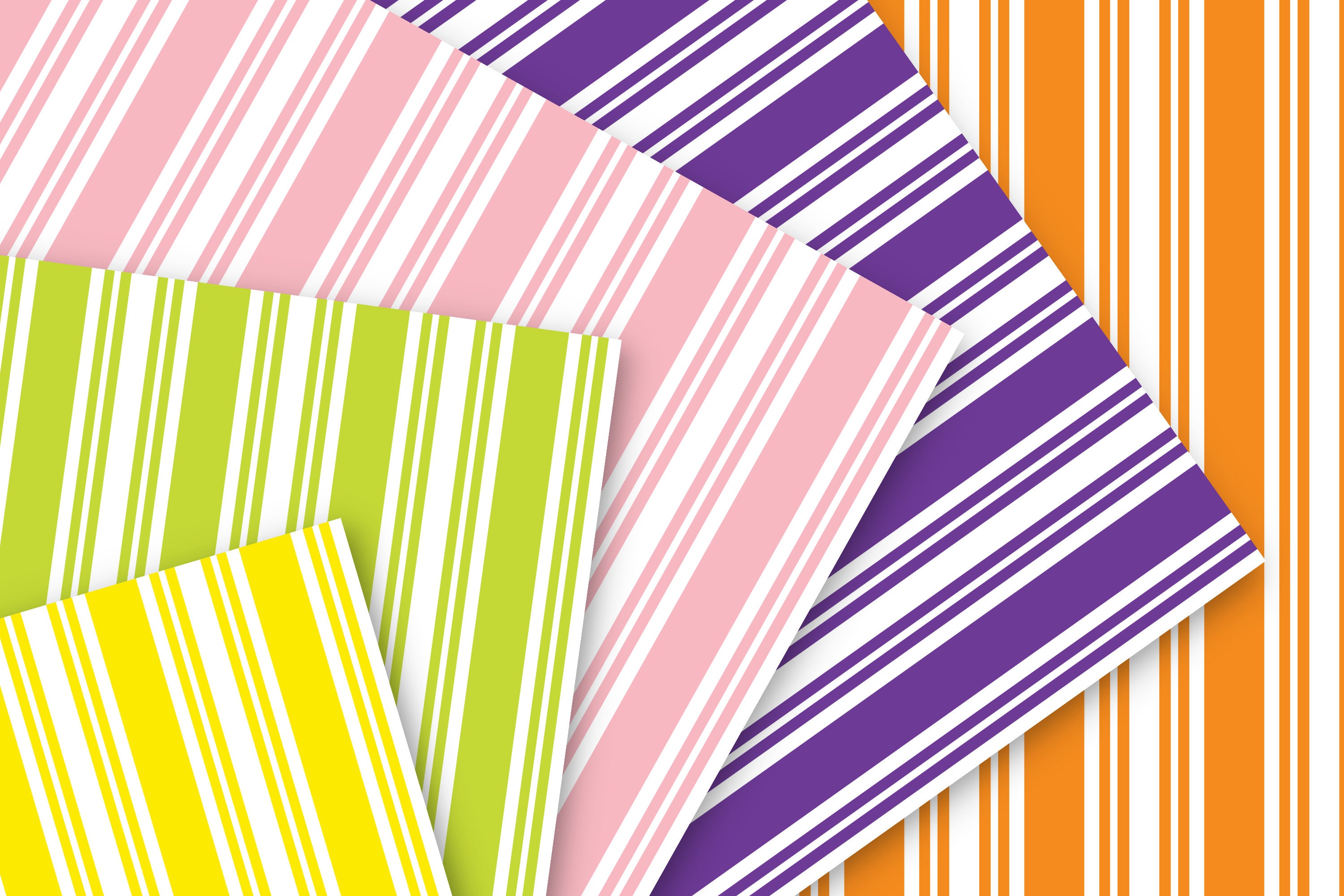 100 Colors Vertical Stripes Digital Paper, Seamless Colorful Striped ...