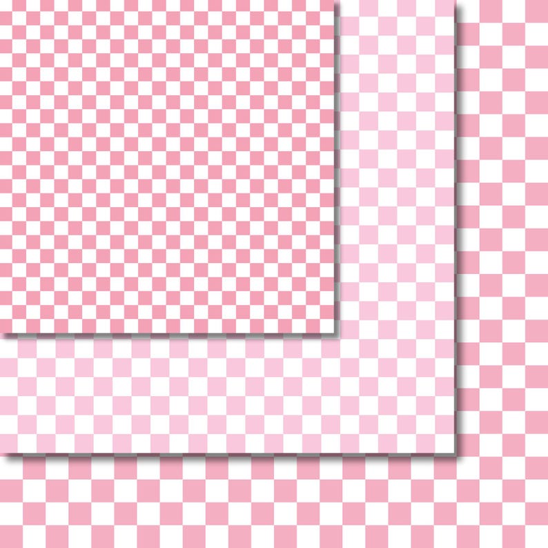 Checkerboard Seamless Digital Paper, Easter Pastel Colors, 12