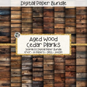 Verouderde cederhouten planken, houten digitaal papier, noodlijdende texturen, houten achtergrond, scrapbooking, instant download, afdrukbaar papier, hout