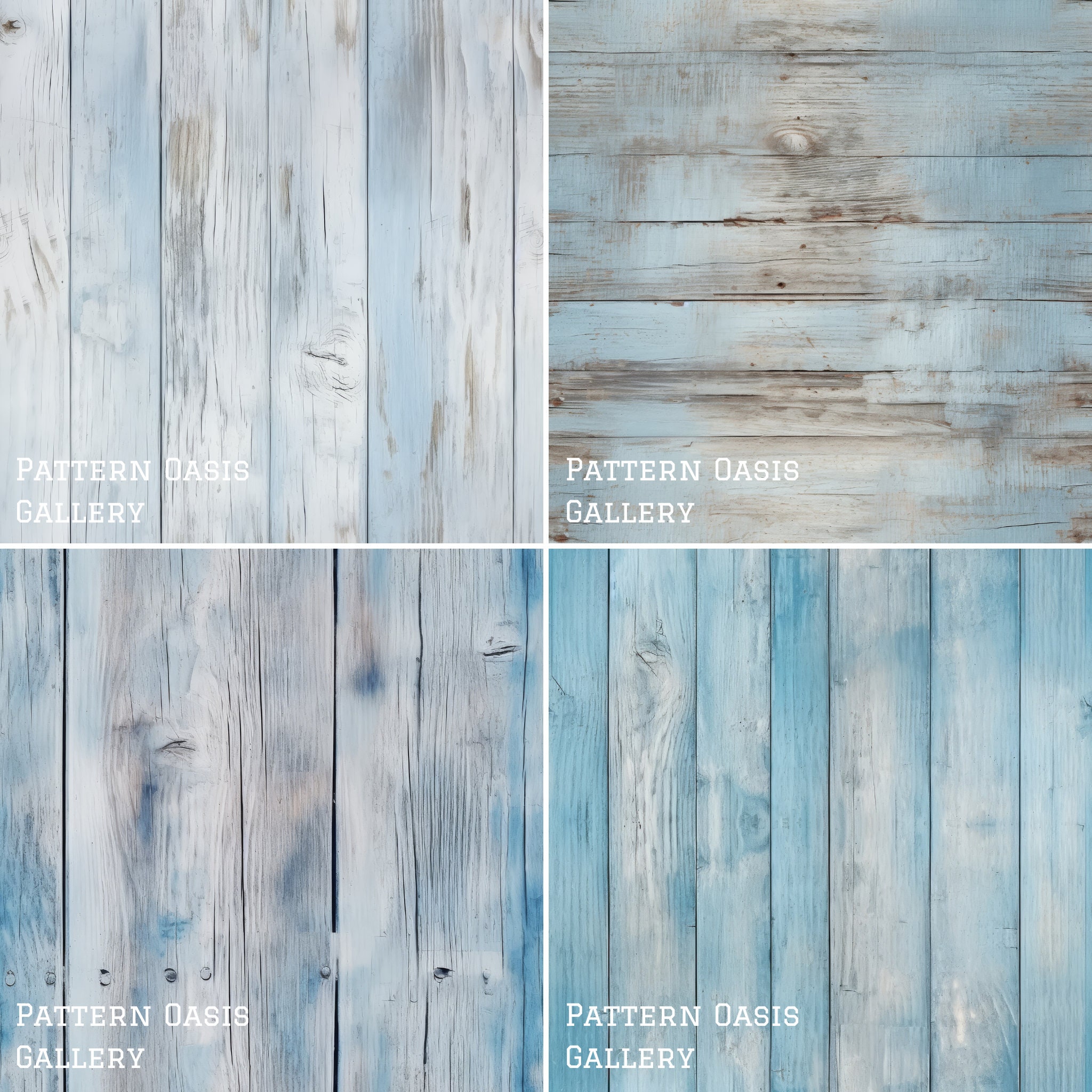 Pale Blue Rustic Wood Textures, Scrapbook Paper (digital Download) - Etsy