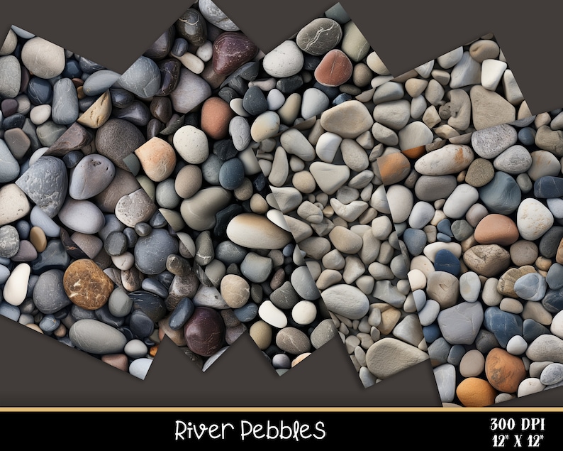 Patern Rocks River Rocks Seamless Digital Paper, River Rocks Pattern, Pebbles ...