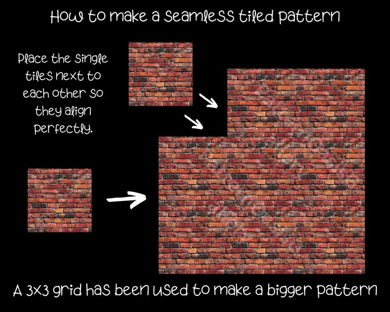 Red Brick Seamless Digital Paper, Weathered Brick Textures, Brick Wall ...
