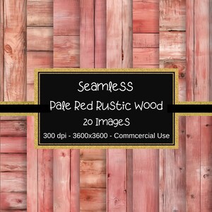 Texture di assi di legno rosso pallido, carta digitale in legno rustico senza soluzione di continuità, carta per album stampabile, sfondi di assi di legno