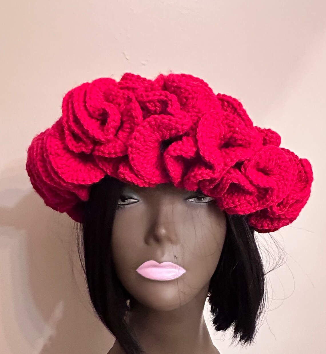 Crochet Ruffle Hat - Etsy