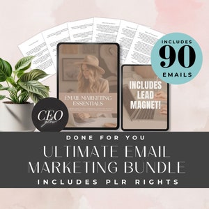 Email Sequence PLR | Email Template Bundle | Master Resell Rights | Pre-Written Email Templates For Digital Marketing | Private Label Rights