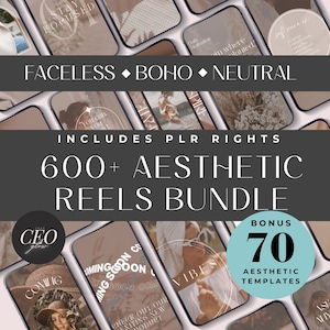 Reels Guide PLR, Faceless Reels, Faceless Digital Marketing Instagram Reels, Reel Template PLR, Social Media Template, Done for You Content