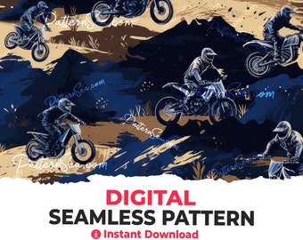 Moto Digital Seamless Pattern File Papers Sublimation Sublimate File Cake Topper Tumbler Wrap Design - 32371